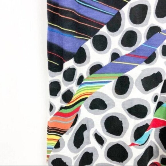 Lynn Ritchie Silver | Women's Purple Black Dot Scoop Neck Tunic Tank Size Small - Picture 2 of 6